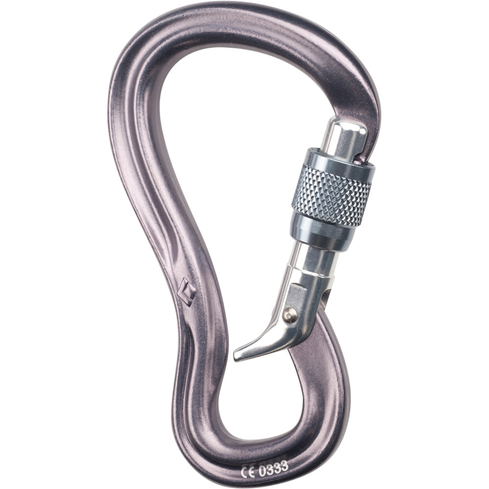 Black Diamond Gridlock Screwgate Carabiner - CLOSEOUT