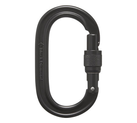 Black Diamond Oval Keylock Screwgate Carabiner