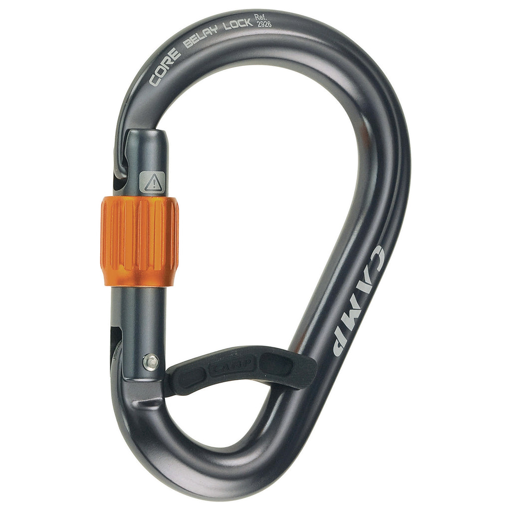 CAMP Core Belay Lock Carabiner - Gun Metal