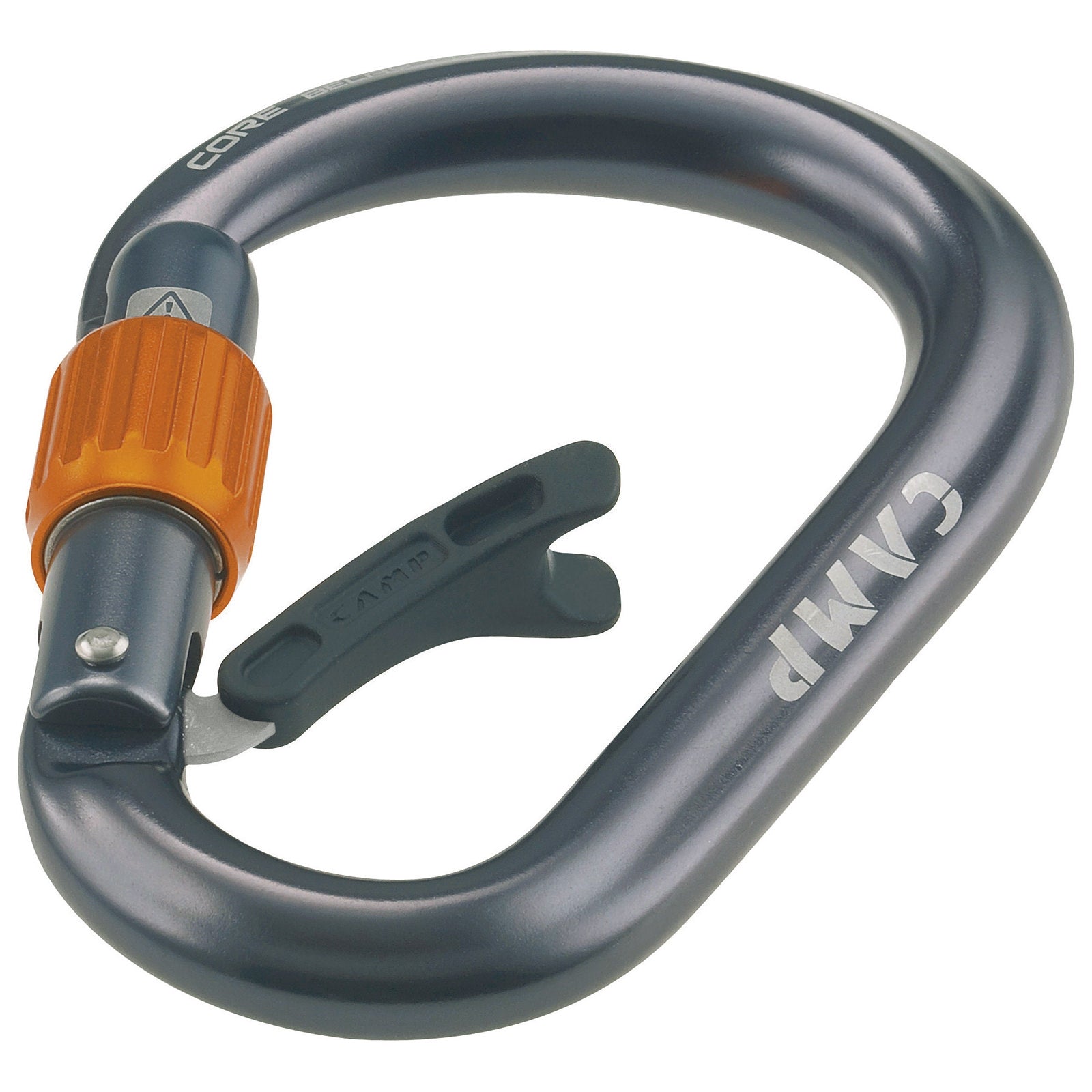 CAMP Core Belay Lock Carabiner - Gun Metal