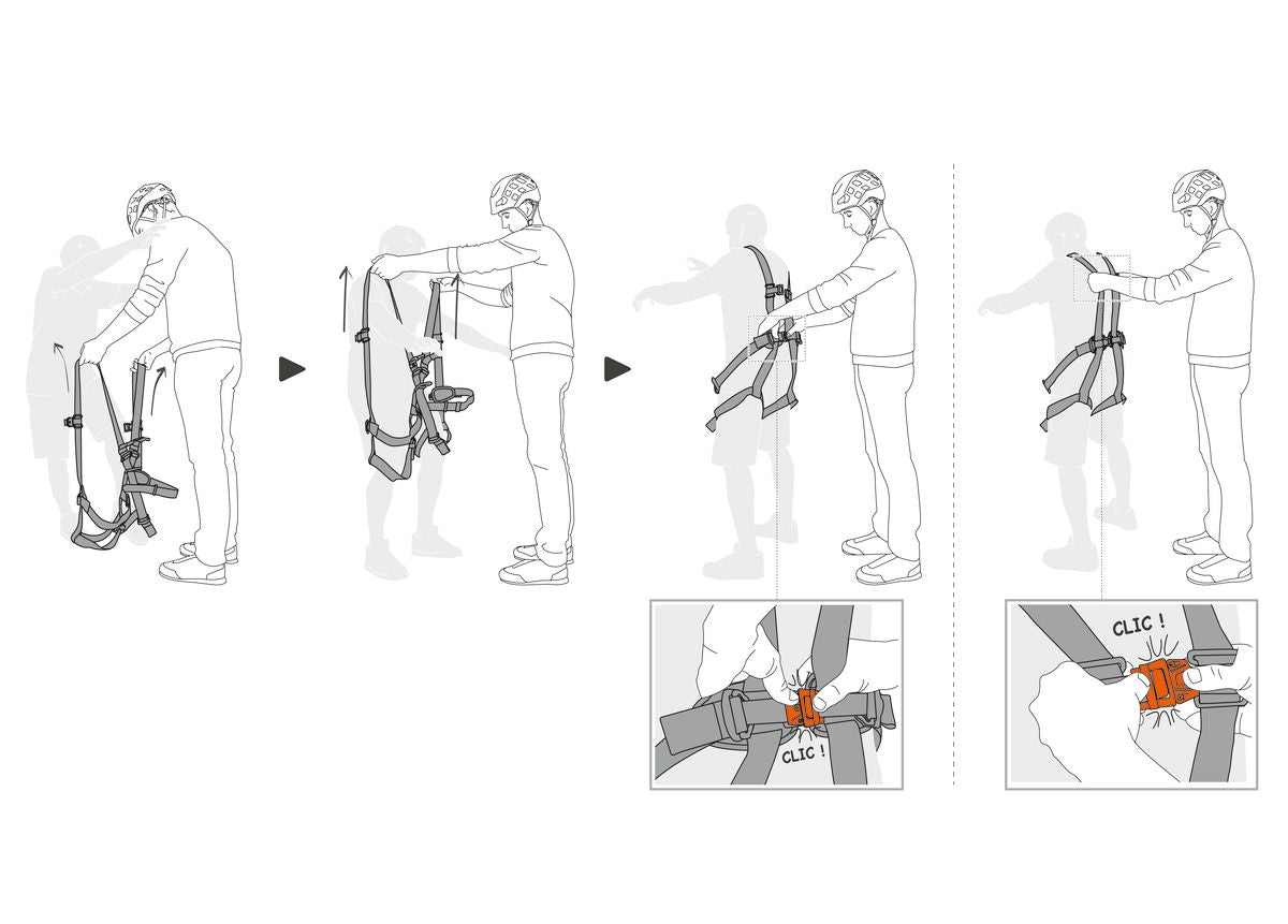 Petzl Swan Easyfit Full Body Harness - Stainless Steel