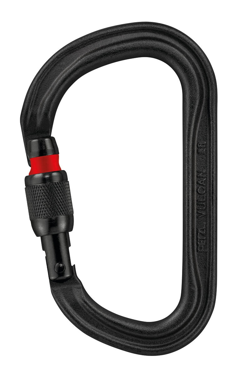 Petzl Vulcan Screw Lock Steel Carabiner - Black
